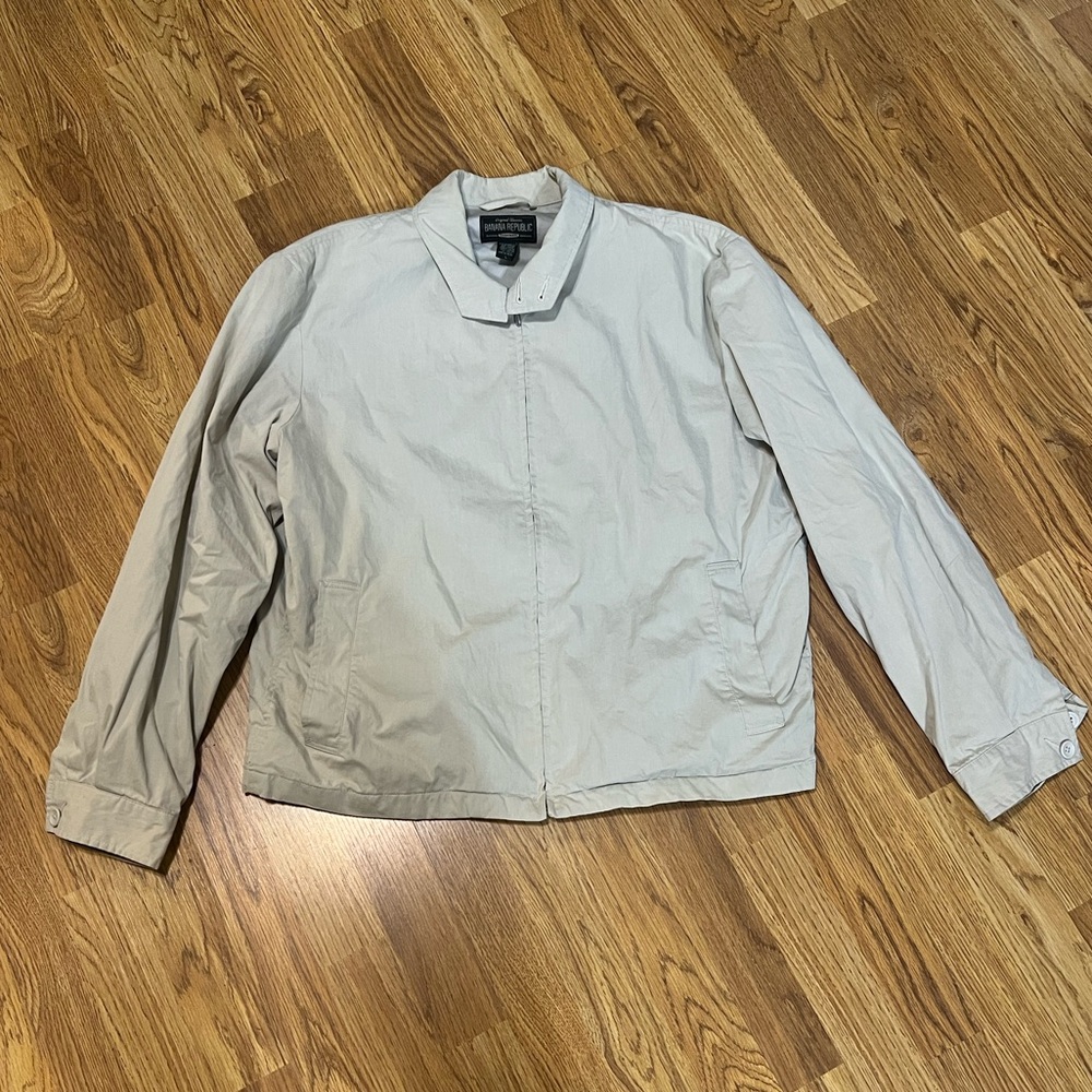 Vintage Banana Republic lined zip up jacket